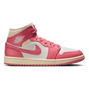 Nike Air Jordan Women's Pink and Cream Sneakers